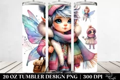 Charming Baby Fairy Playing | 20 oz Tumbler Product Image 2