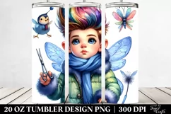 Expressive Baby Fairy Playing | 20 oz Tumbler Product Image 2