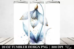-Like Snowdrop with Golden Insertions | 20 Oz Tumbler Product Image 2