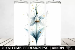 -Like Snowdrop with Golden Insertions | 20 Oz Tumbler Product Image 2