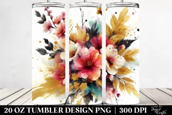 Colorful Vibrant Bouquet Gold Foil Cherry Blossom | 20 Oz Product Image 2