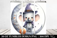 Cute Baby Elephant Halloween 20 Oz Tumbler Product Image 2