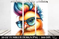 Playful Baby Chicken Posing | 20 oz Tumbler Product Image 2