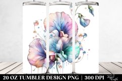 Glossy Sweet Pea Design | 20 oz Tumbler Product Image 2