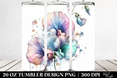 Glossy Sweet Pea Design | 20 oz Tumbler Product Image 2