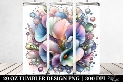 Metallic Sweet Pea Design | 20 oz Tumbler Product Image 2