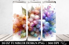 Abstract Impatiens Tumbler | 20 oz Tumbler Product Image 2