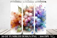 Abstract Impatiens Tumbler | 20 oz Tumbler Product Image 2