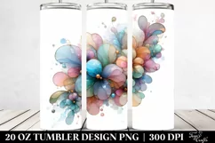 Abstract Impatiens Tumbler | 20 oz Tumbler Product Image 2