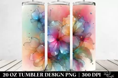 Abstract Impatiens Tumbler | 20 oz Tumbler Product Image 2