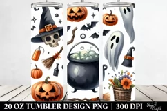 Simple Funny Halloween Cauldron | 20 oz Tumbler Product Image 2
