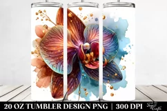 Glossy Orchid with Golden Insertions | 20 Oz Tumbler Product Image 2