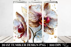Glossy Orchid with Golden Insertions | 20 Oz Tumbler Product Image 2