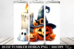 Simple Funny Halloween Clipart 20 Oz Tumbler Product Image 2