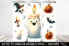 Simple Funny Halloween Clipart 20 Oz Tumbler Product Image 2
