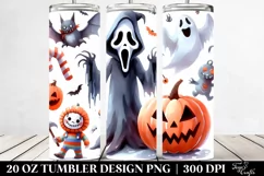 Simple Funny Halloween Clipart 20 Oz Tumbler Product Image 2