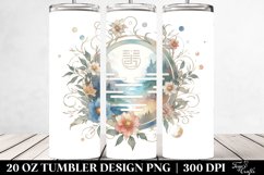Simple Watercolor with Phantom White Background | 20 oz Product Image 2