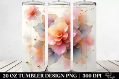 Abstract Pastel Begonia | 20 oz Tumbler Product Image 2