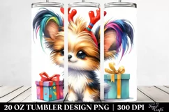 Enthusiastic Papillon with Gift Box 20 Oz Tumbler Product Image 2