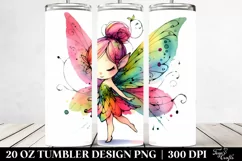 Fairy with Big Eyes | 20 oz Tumbler Product Image 2