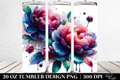 Like Material Abstract Peonies | 20 Oz Tumbler Product Image 2