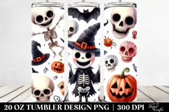 Funny Haloween Skeleton | 20 oz Tumbler Product Image 2