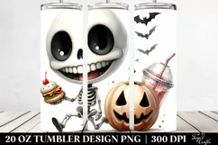 Funny Haloween Skeleton | 20 oz Tumbler Product Image 2