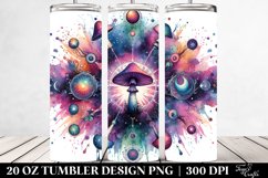 Magical Celestial Mushroom Clipart 20 Oz Tumbler Product Image 2