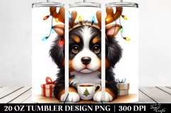 Bernese Mountain Dog with Tea Cup 20 Oz Tumbler Product Image 2