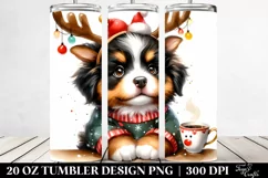 Bernese Mountain Dog with Tea Cup 20 Oz Tumbler Product Image 2