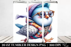 Vibrant Drawing Baby Dove | 20 oz Tumbler Product Image 2