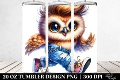Running Baby Owl, Style | 20 oz Tumbler Product Image 2