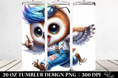 Excited Baby Owl | 20 oz Tumbler Product Image 2