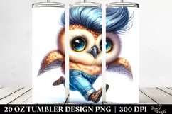 Excited Baby Owl | 20 oz Tumbler Product Image 2
