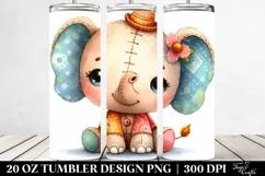 baby old plush Elephant | 20 Oz Tumbler Product Image 2