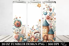 Whimsical Sunflower Half Moon | 20 oz Tumbler Product Image 2