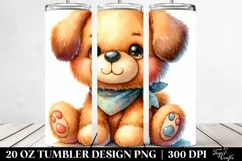 cute baby old plush dog | 20 Oz Tumbler Product Image 2