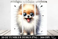 Playful Pomeranian | 20 Oz Tumbler Product Image 2