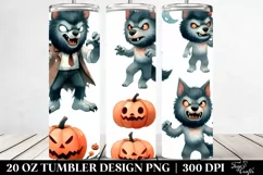 Simple Funny Halloween Clipart 20 Oz Tumbler Product Image 2