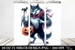 Funny Werewolf Clipart 20 Oz Tumbler Product Image 2