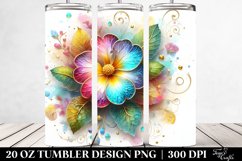 Colorful Primrose Material Tumbler Design Product Image 2