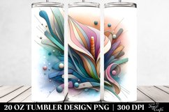 Pastel Wooden Calla Lily Clipart 20 Oz Tumbler Product Image 2