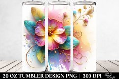 Colorful Primrose Material Tumbler Design Product Image 2