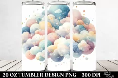 pastel cloud watercolor|20 oz Tumbler Product Image 2