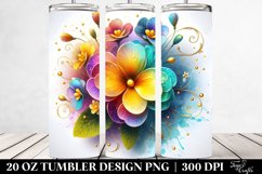 Colorful Primrose Material Tumbler Design Product Image 2