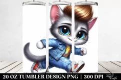 Goofy Baby Cat | 20 oz Tumbler Product Image 2