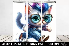 Goofy Baby Cat | 20 oz Tumbler Product Image 2