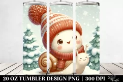 Cute Retro Baby Snail Clipart Product Image 2
