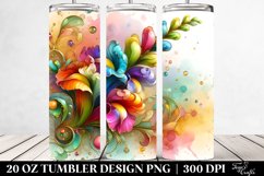 Colorful Snapdragon Material | 20 Oz Tumbler Product Image 2