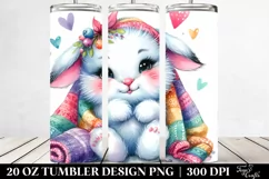 Colorful Boho Baby Rabbit | 20 Oz Tumbler Product Image 2